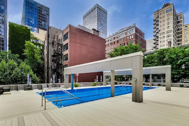 200 E Delaware Pl Unit 18F, Chicago, IL 60611 - community pool with a view of city