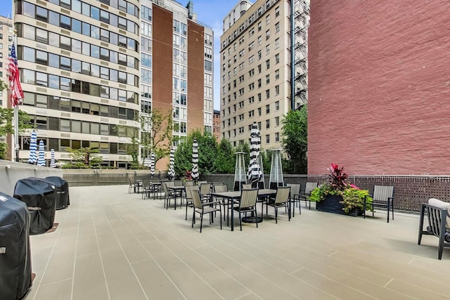 200 E Delaware Pl Unit 18F, Chicago, IL 60611 - view of patio featuring outdoor dining area