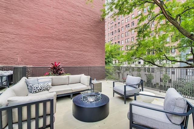200 E Delaware Pl Unit 18F, Chicago, IL 60611 - view of patio with an outdoor living space