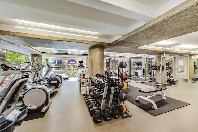 200 E Delaware Pl Unit 18F, Chicago, IL 60611 - view of gym