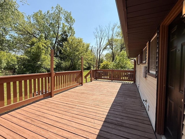 15503 Park Ln, South Holland, IL 60473 - wooden terrace featuring view of scattered trees