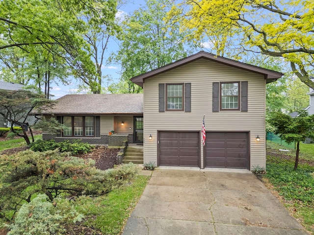 2S644 Devonshire Ln, Glen Ellyn, IL 60137 - tri-level home featuring a garage and concrete driveway
