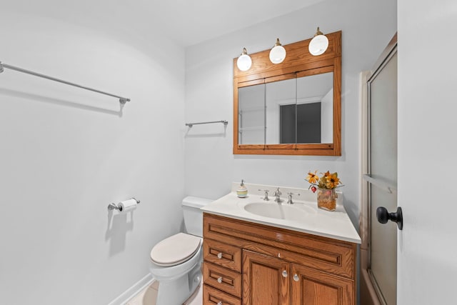2S644 Devonshire Ln, Glen Ellyn, IL 60137 - full bathroom featuring vanity, toilet, and baseboards
