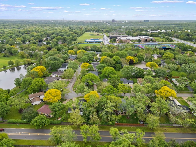 2S644 Devonshire Ln, Glen Ellyn, IL 60137 - drone / aerial view of a nearby body of water and a tree filled landscape
