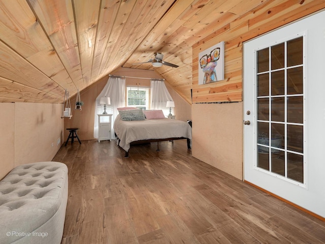 11 S Catherine Ave, La Grange, IL 60525 - bedroom featuring wood finished floors, vaulted ceiling, and wood ceiling