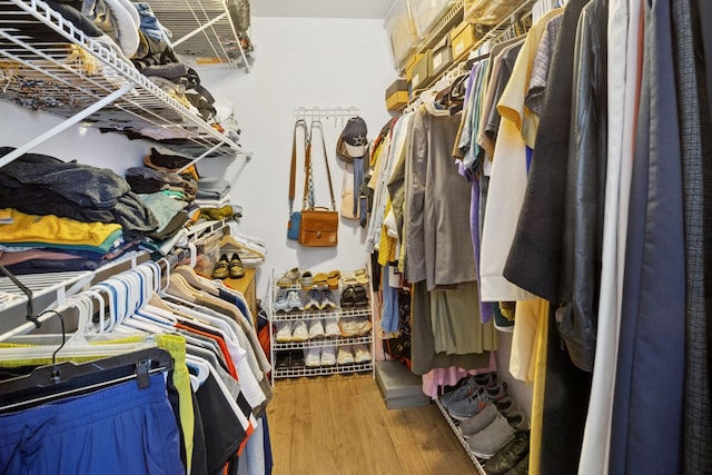 54 Brookston Dr Unit A1, Schaumburg, IL 60193 - walk in closet with wood finished floors