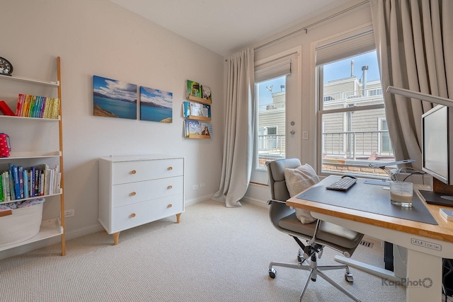 2044 W Roscoe St Unit 2S, Chicago, IL 60618 - office space with baseboards and carpet floors