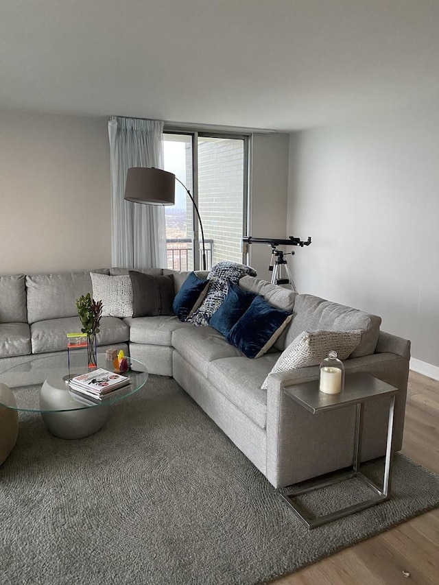 6007 N Sheridan Rd Unit 31A, Chicago, IL 60660 - living area with wood finished floors