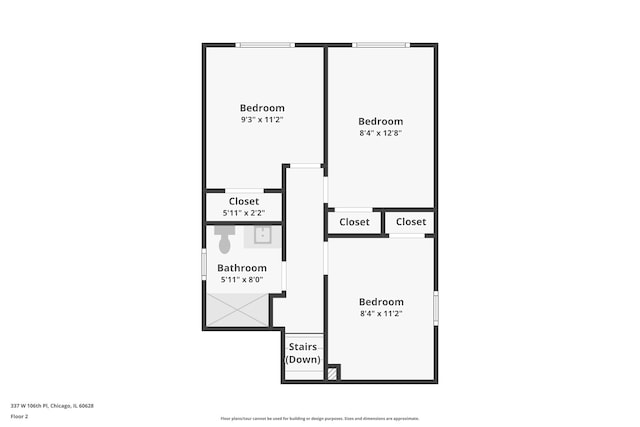 337 W 106th Pl, Chicago, IL 60628 - home floor plan