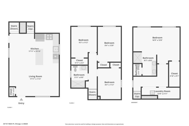 337 W 106th Pl, Chicago, IL 60628 - home floor plan