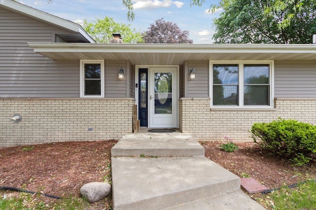 717 S Kennedy St, Shannon, IL 61078 - entrance to property with brick siding and a chimney