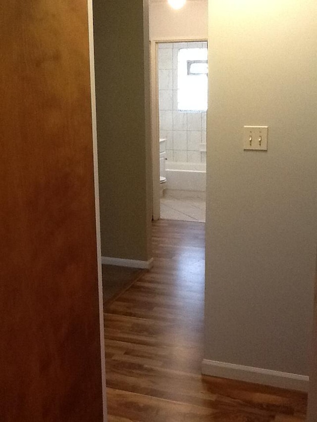 2307 Jay Ln, Rolling Meadows, IL 60008 - hall with wood finished floors and baseboards