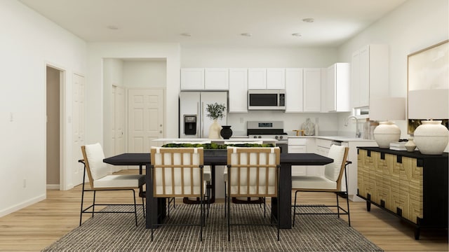 12251 Ehorn Rd, Huntley, IL 60142 - dining room with light wood-type flooring and baseboards