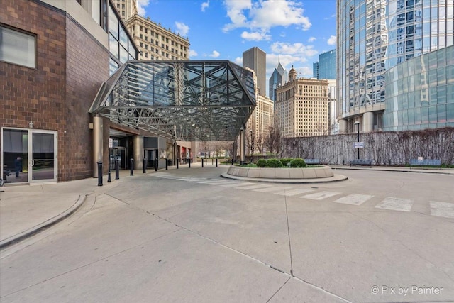 405 N Wabash Ave Unit 2314, Chicago, IL 60611 - view of concrete road with a view of city, curbs, and sidewalks