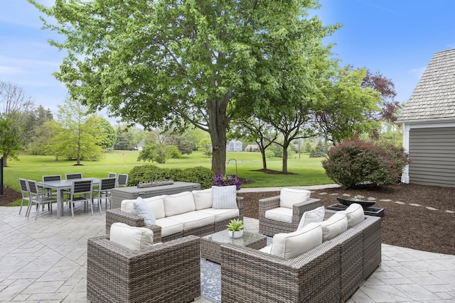 20707 N Swansway, Deer Park, IL 60010 - view of patio / terrace with an outdoor living space and outdoor dining area