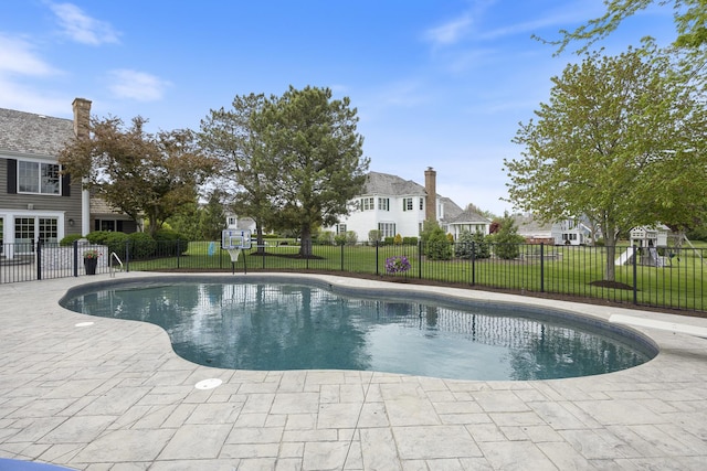 20707 N Swansway, Deer Park, IL 60010 - view of pool with a patio area and a residential view