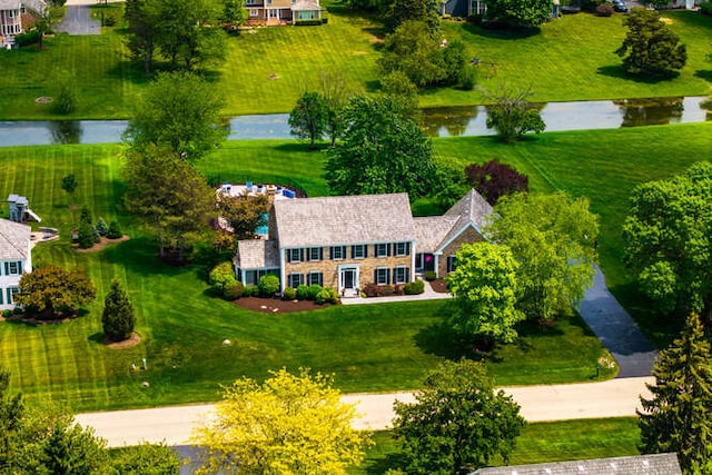 20707 N Swansway, Deer Park, IL 60010 - aerial view of property and surrounding area with a nearby body of water