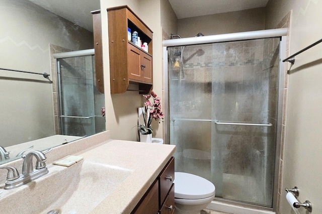 1338 Stratford Dr Unit 1338, Gurnee, IL 60031 - full bathroom with a shower stall, toilet, and vanity