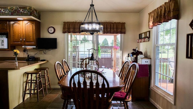 29 N Deer Lk N, Villa Grove, IL 61956 - dining area with baseboards