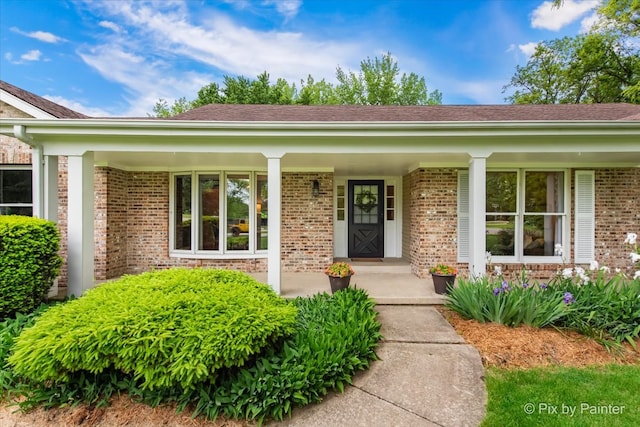 39W889 Deer Run Dr, Saint Charles, IL 60175 - property entrance featuring a porch and brick siding