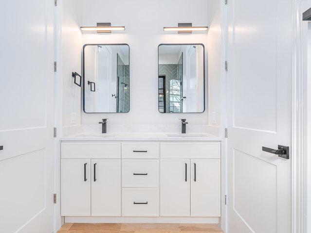 223 Center St, Naperville, IL 60540 - bathroom featuring double vanity