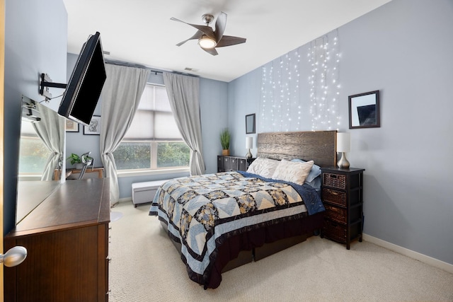 1910 S State St Unit 305, Chicago, IL 60616 - bedroom featuring carpet, baseboards, and a ceiling fan
