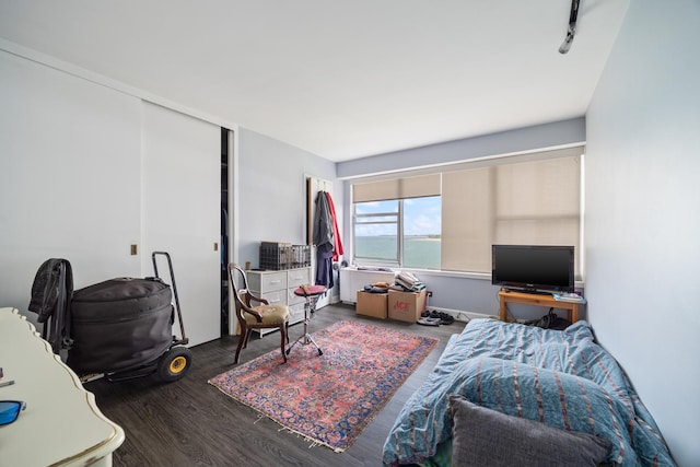 6157 N Sheridan Rd Unit 5G, Chicago, IL 60660 - living area featuring dark wood-type flooring
