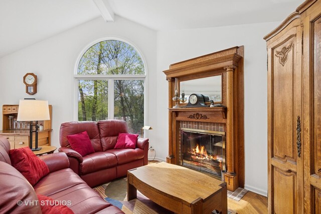 22585 N Ruth Ct, Kildeer, IL 60047 - living area with a glass covered fireplace and baseboards