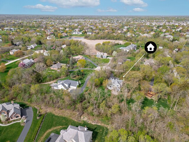 22585 N Ruth Ct, Kildeer, IL 60047 - aerial view of property's location featuring nearby suburban area