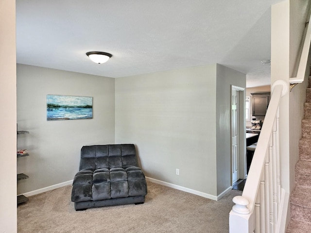 1409 Hull St, Normal, IL 61761 - living area featuring carpet and baseboards