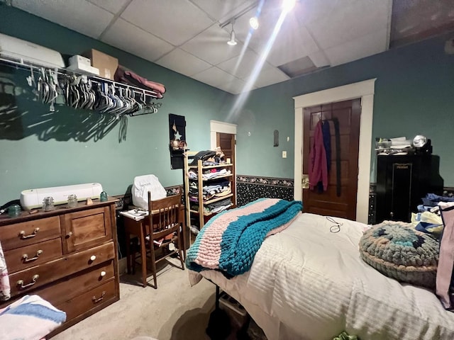 207 W 2nd St, Broadlands, IL 61816 - carpeted bedroom with a paneled ceiling and a closet
