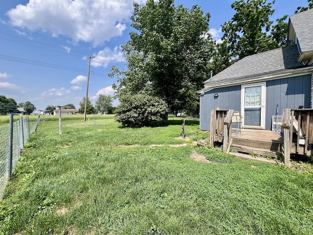 207 W 2nd St, Broadlands, IL 61816 - view of yard featuring a deck