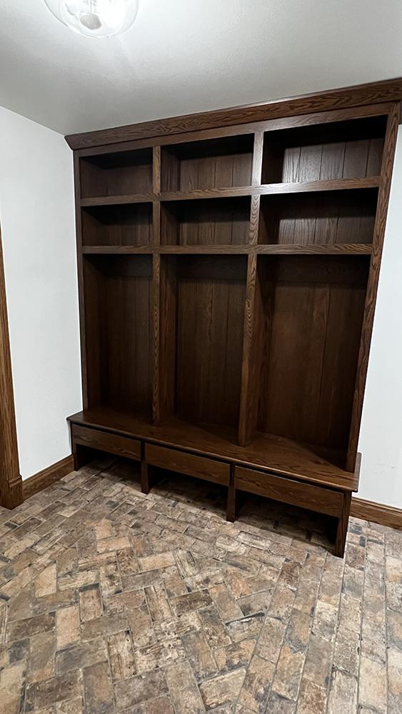 15501 Bishop Rd, Morrison, IL 61270 - mudroom featuring baseboards and brick floors