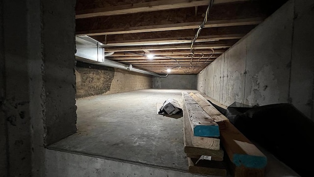 15501 Bishop Rd, Morrison, IL 61270 - view of unfinished basement