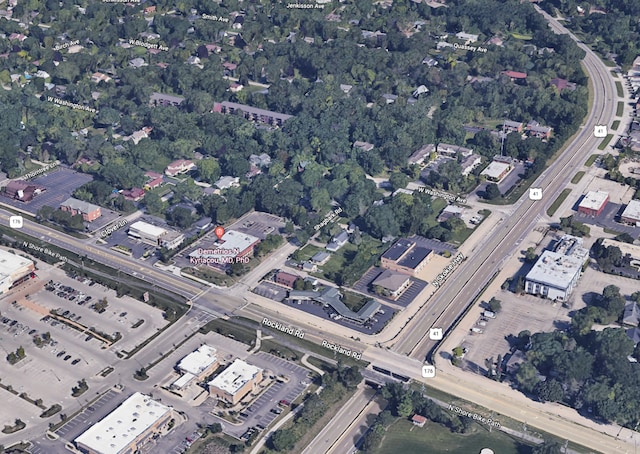 11 Shagbark Rd, Lake Bluff, IL 60044 - aerial view of property and surrounding area
