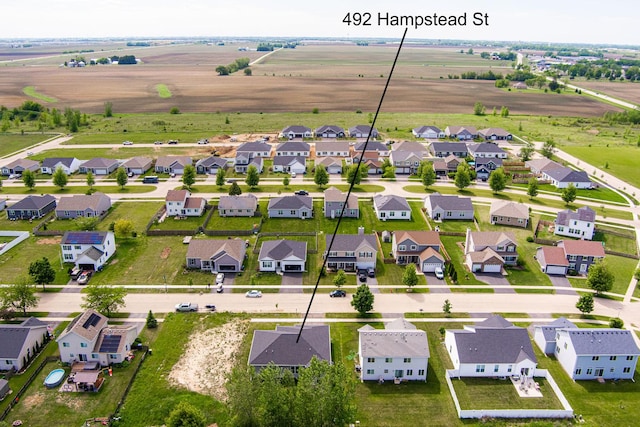 492 S Hampstead St, Cortland, IL 60112 - aerial perspective of suburban area