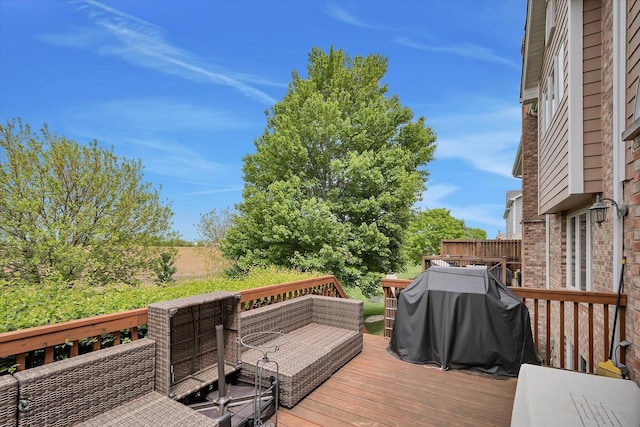 8702 Bally Castle Ln, Tinley Park, IL 60487 - wooden deck with area for grilling