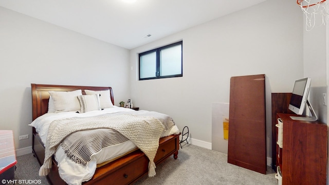 1203 W Superior St Unit 1C, Chicago, IL 60642 - carpeted bedroom featuring baseboards