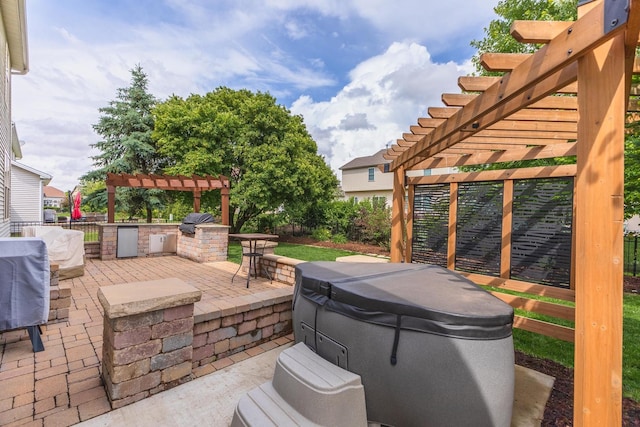 1710 Fraser Dr, Normal, IL 61761 - view of patio / terrace featuring a pergola