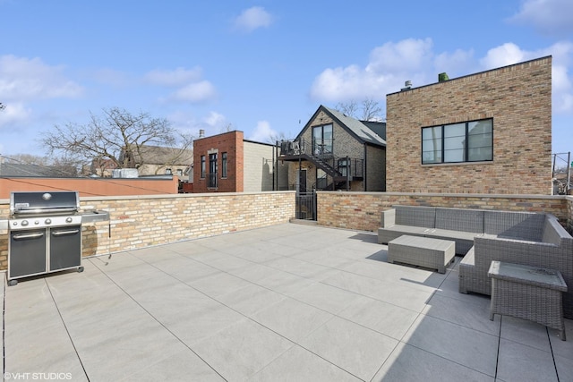 2014 N Winchester Ave, Chicago, IL 60614 - view of patio with grilling area and an outdoor living space