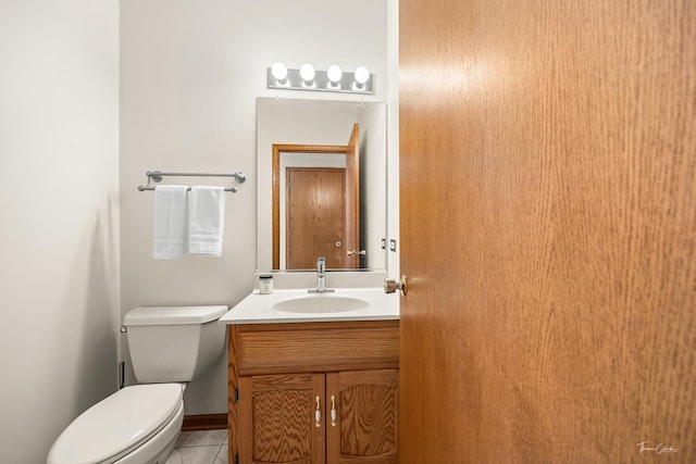 2048 Westbury Dr, Woodridge, IL 60517 - half bathroom featuring tile patterned flooring and vanity