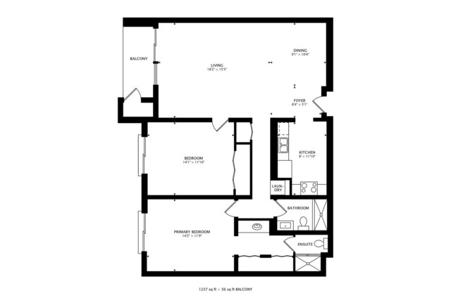 805 Leicester Rd Unit B105, Elk Grove Village, IL 60007 - home floor plan