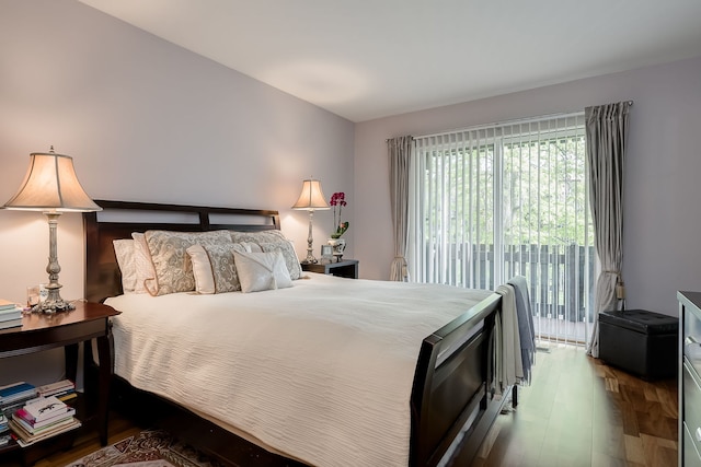 1700 Northfield Sq Unit C, Northfield, IL 60093 - bedroom featuring wood finished floors and access to outside