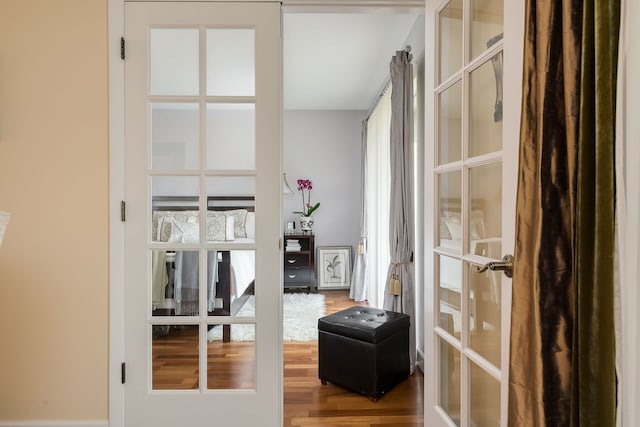 1700 Northfield Sq Unit C, Northfield, IL 60093 - interior space featuring french doors and wood finished floors