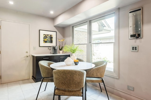 14613 Morningside Rd, Orland Park, IL 60462 - dining space featuring light tile patterned flooring and recessed lighting
