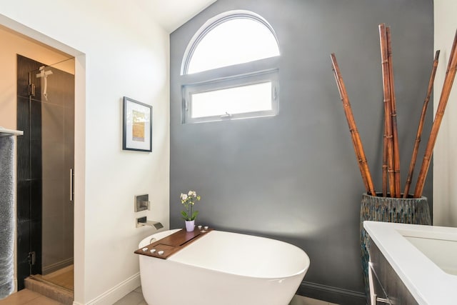 14613 Morningside Rd, Orland Park, IL 60462 - full bath with a shower stall, baseboards, and vanity