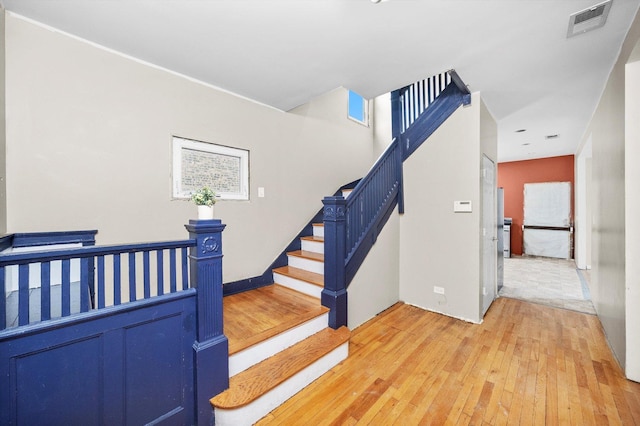 7809 S Peoria, Chicago, IL 60620 - stairway featuring wood-type flooring