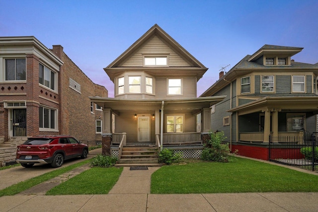7809 S Peoria, Chicago, IL 60620 - view of front facade featuring covered porch