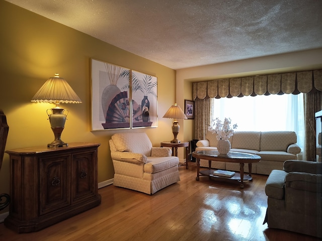 10153 S Saint Lawrence Ave, Chicago, IL 60628 - living room featuring wood finished floors and a textured ceiling