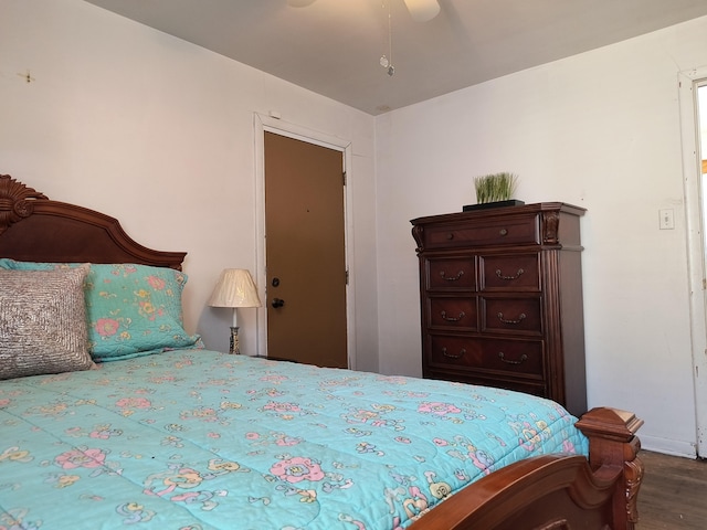 10153 S Saint Lawrence Ave, Chicago, IL 60628 - bedroom with wood finished floors and a ceiling fan